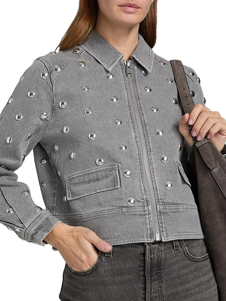Cinq à Sept Studded Denim Harriet Jacket 6
