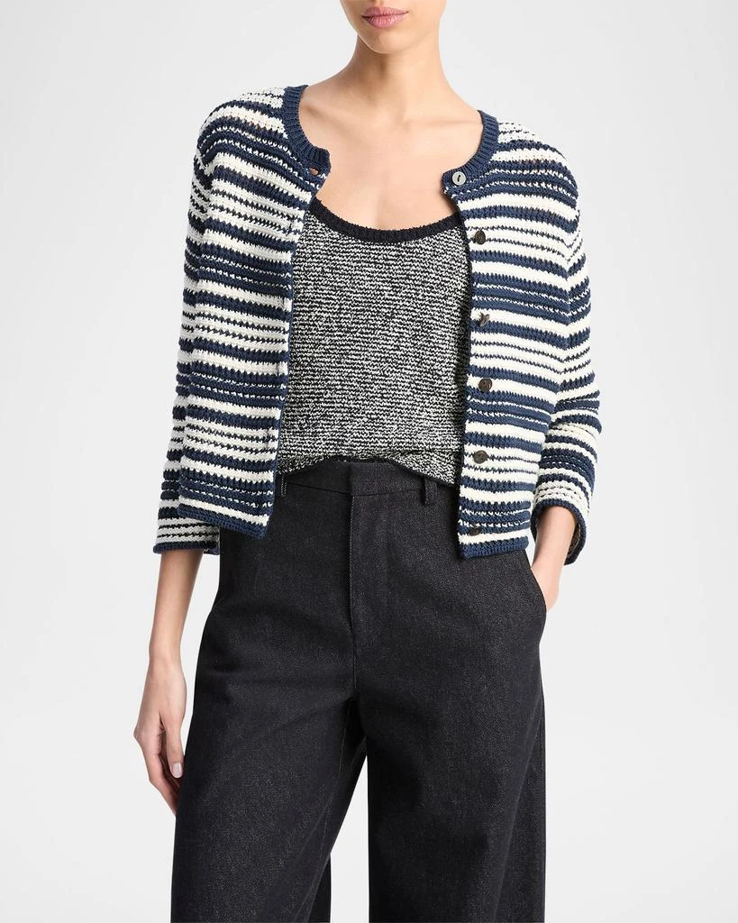 Vince Textured Stripe Cardigan 4