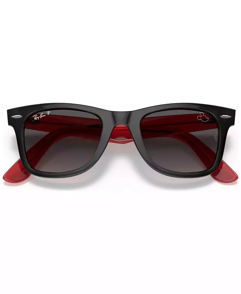 Ray-Ban Disney Unisex Polarized Sunglasses, RB2140 Wayfarer Mickey J22 50 5