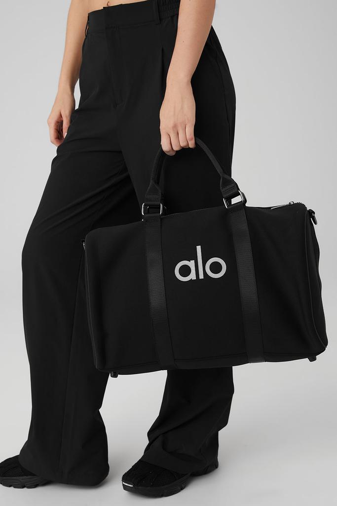 Alo Traverse Duffle - Black/Silver - Travel Bags - Free Shipping