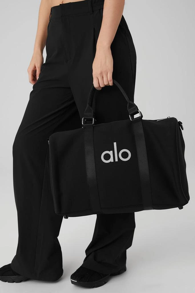 Alo Yoga Traverse Duffle - Black/Silver 3