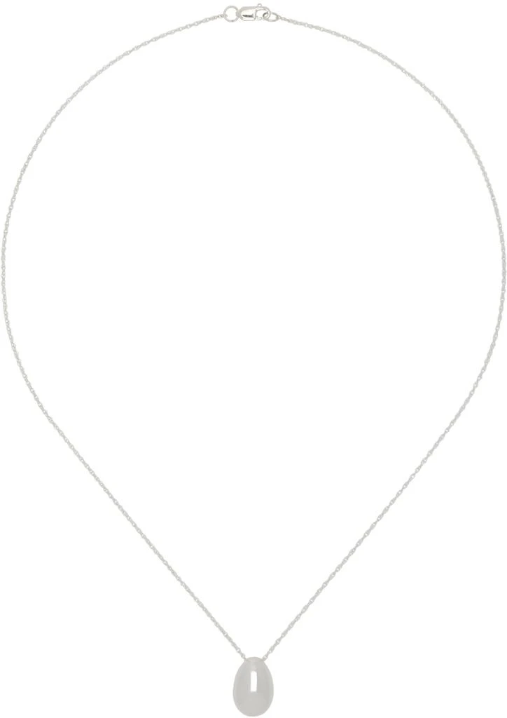 Sophie Buhai Silver Tiny Egg Pendant Necklace 1