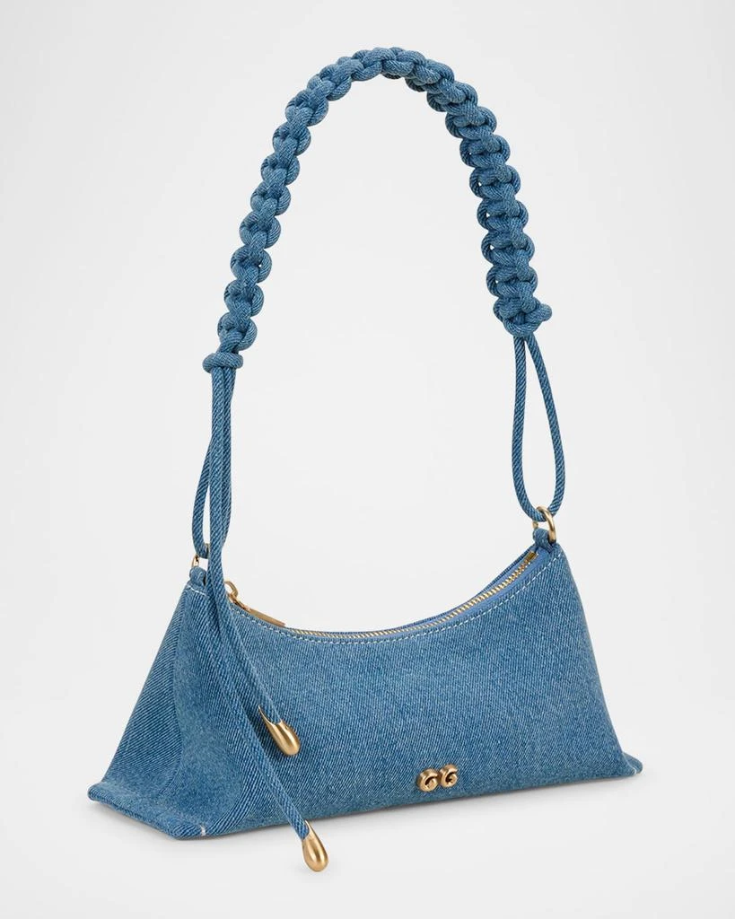 Cult Gaia Osa Braided Denim Shoulder Bag 2