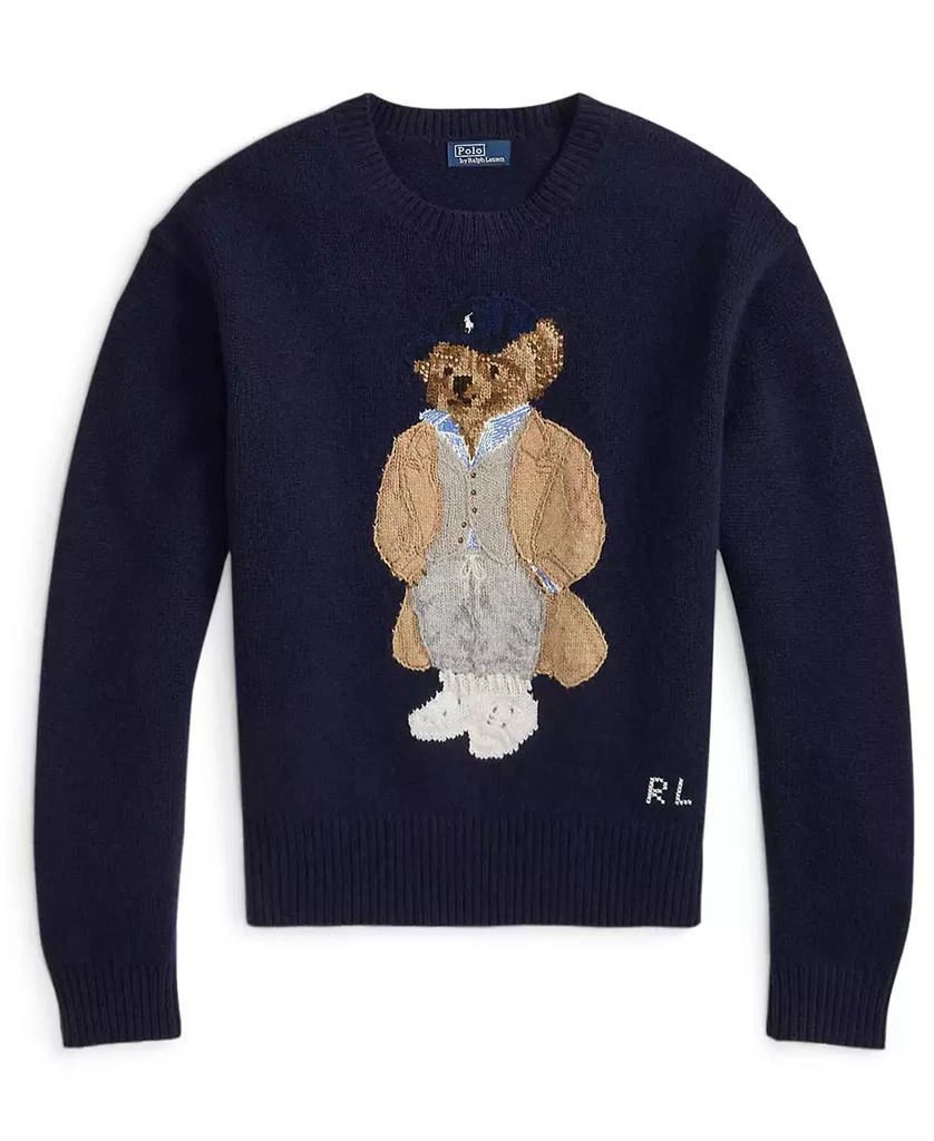 Ralph Lauren Women's Polo Bear Wool-Cashmere-Blend Sweater 6