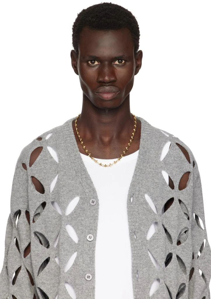 IN GOLD WE TRUST PARIS SSENSE Exclusive Gold Thin Spike Necklace 2