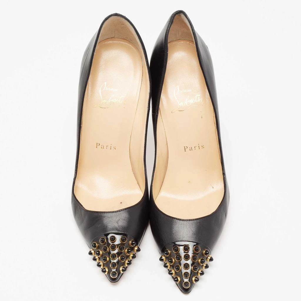 Christian Louboutin Christian Louboutin Black Leather Cabo Pumps Size 37.5 3