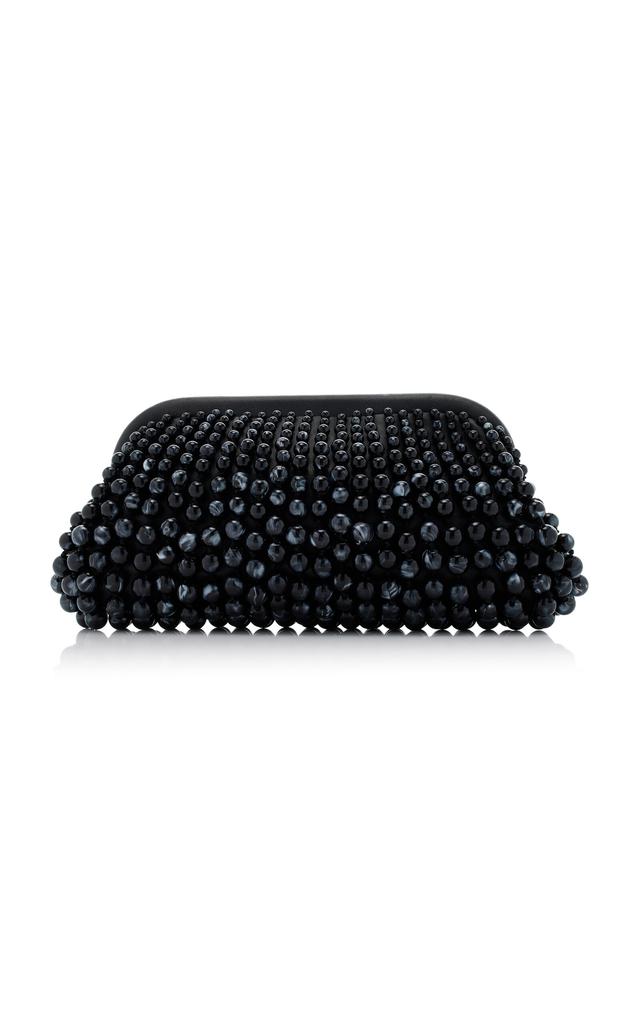 Cult Gaia Cult Gaia - Nia Beaded Leather Clutch - Black - OS - Moda Operandi