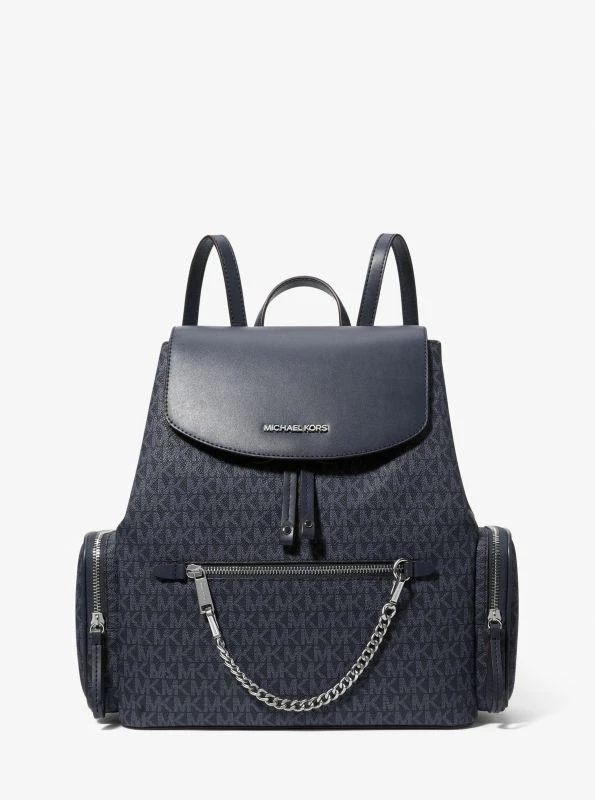 Michael Kors Jet Set Large Signature Logo Backpack 1