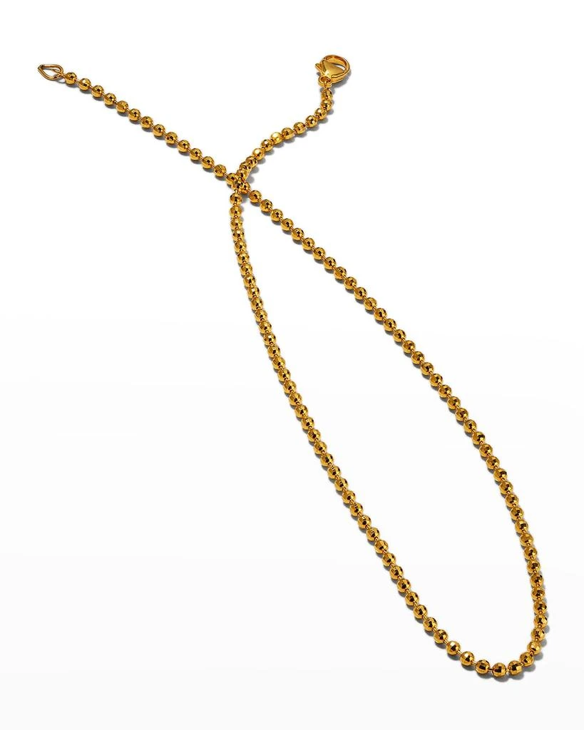 Buddha Mama 20k 3mm Disco Ball Chain Necklace, 18"L 3