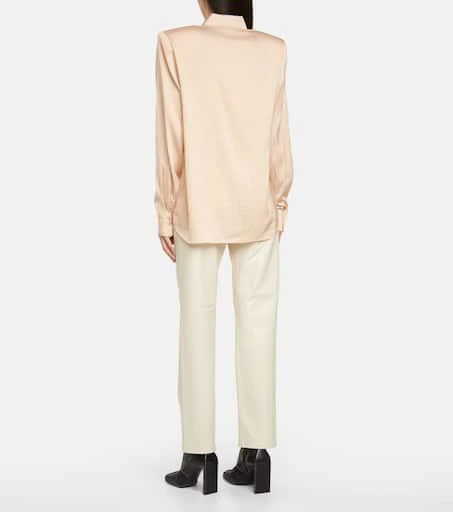 Magda Butrym Logo-print stretch-silk shirt 3