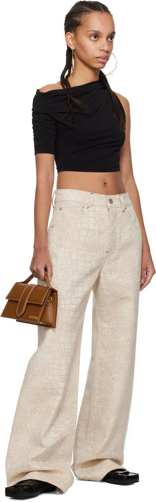 Jacquemus Tan Les Classiques 'The large Bambino' Bag 4