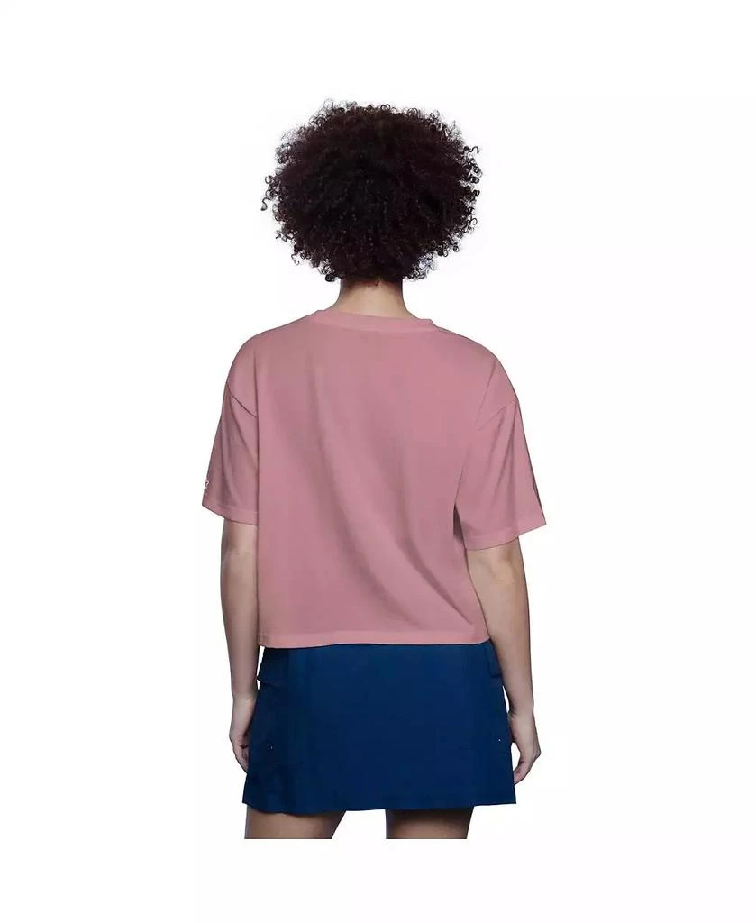 Starter Women's Pink New York Mets Play the Ball Boxy Cropped T-Shirt 2
