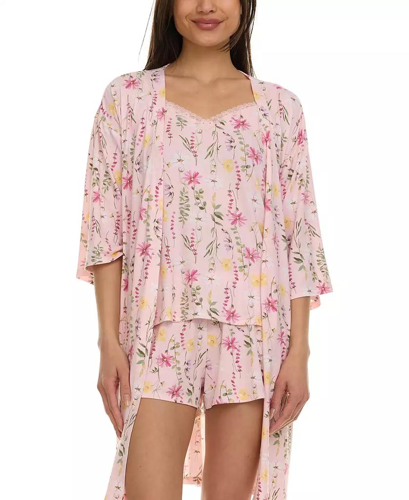 Flora Nikrooz Women's Lotus 3-Pc. Travel Sleep Set