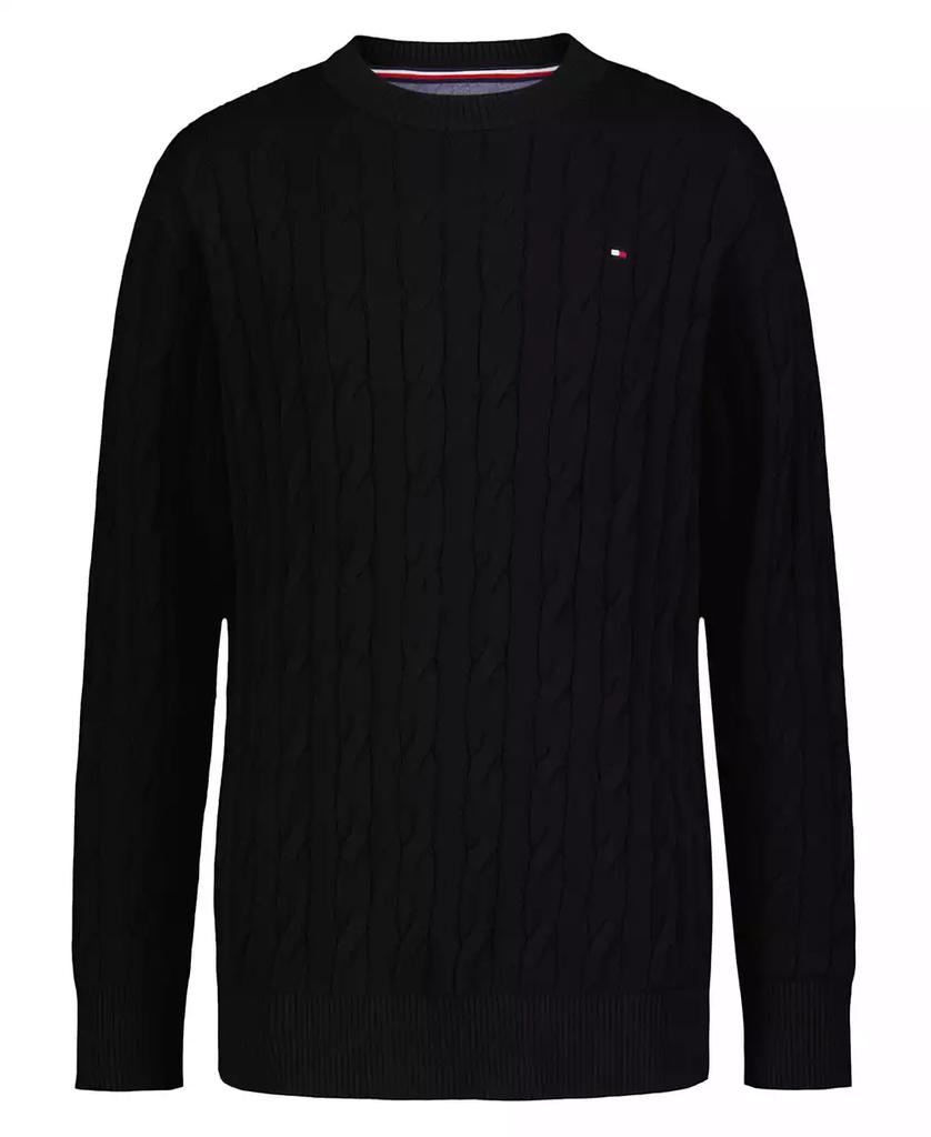 Tommy Hilfiger Boys' 8-20 Crewneck Cable Knit Sweater