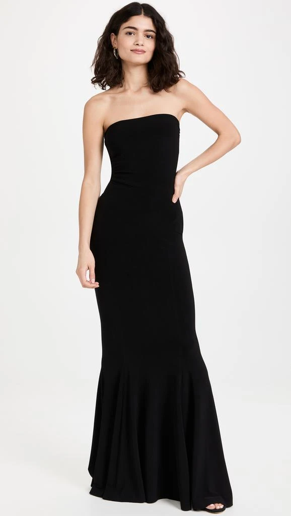 Norma Kamali Strapless Fishtail Gown 4
