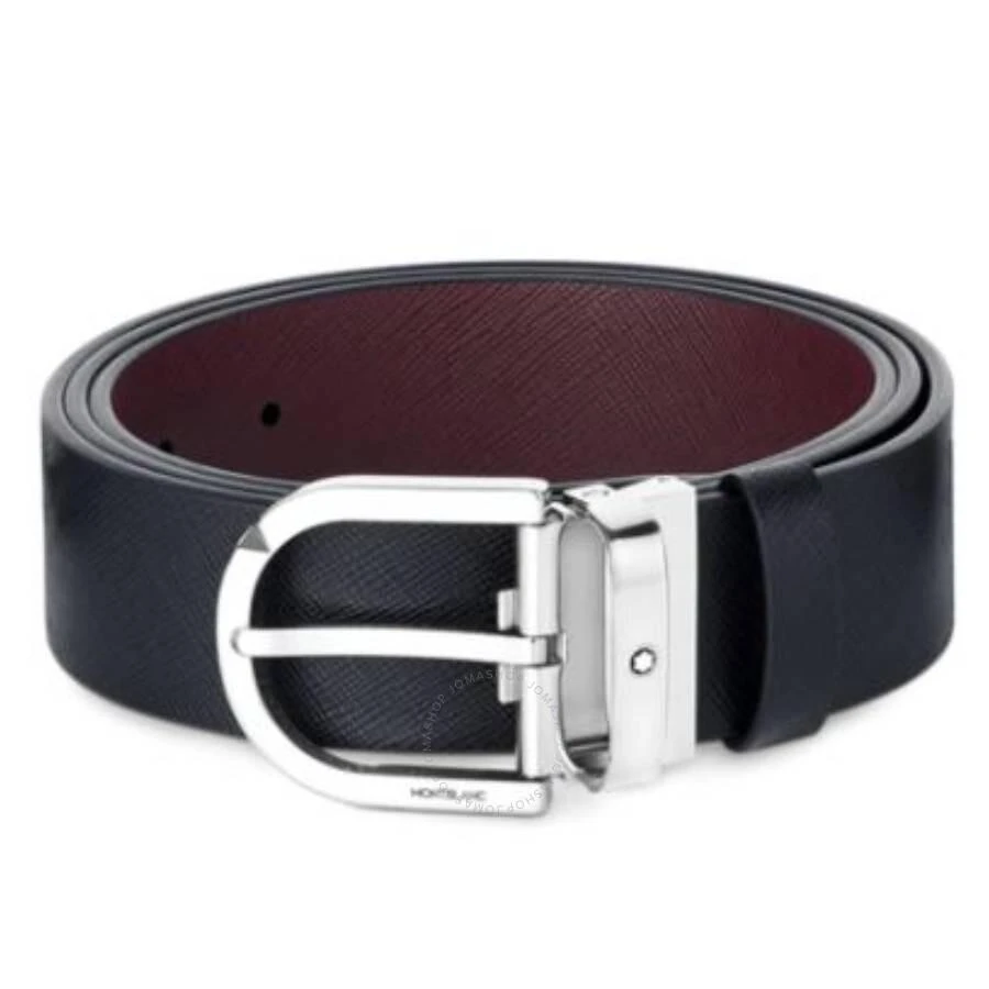 MontBlanc Horseshoe Buckle 35 Reversible Leather Belt 1