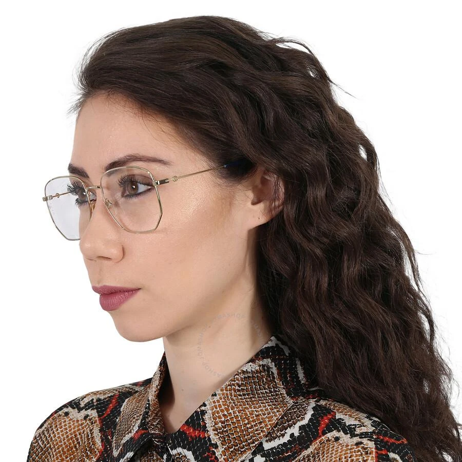 Gucci Demo Geometric Ladies Eyeglasses GG0396O 002 56 2