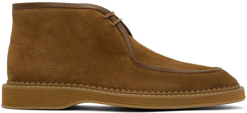 A.P.C. Brown Preppy Desert Boots