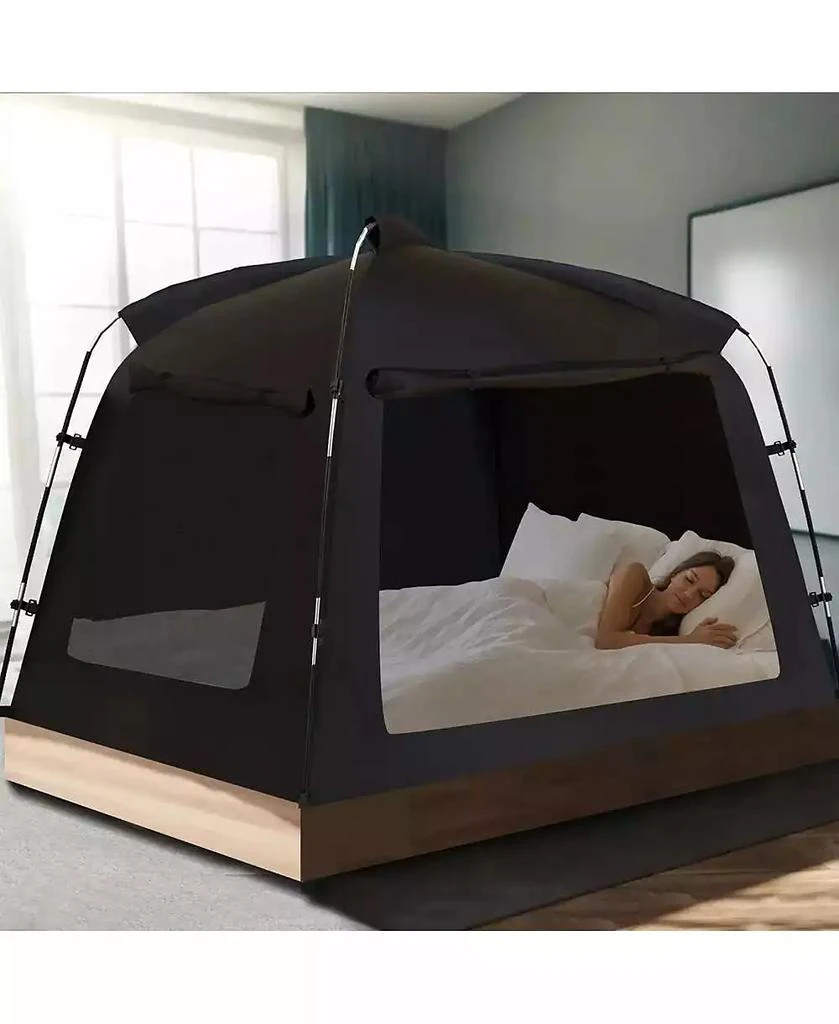 Ayamaya Indoor Privacy Bed Tent FULL size – Cozy Blackout Canopy for Better Sleep 4
