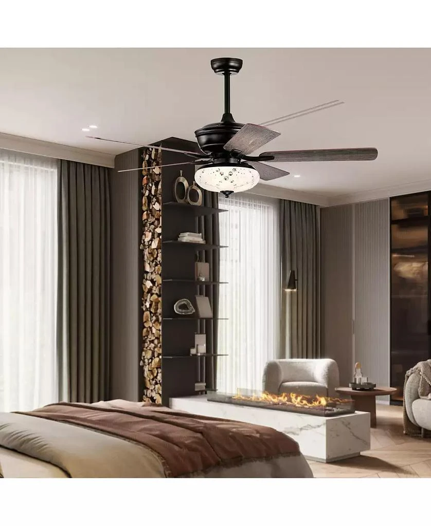SUGIFT 52 Inch 3 Wind Speeds and 5 Reversible Blades Ceiling Fan 9