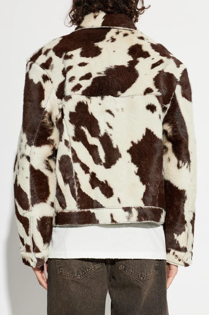 Represent Leather jacket with animal motif 4