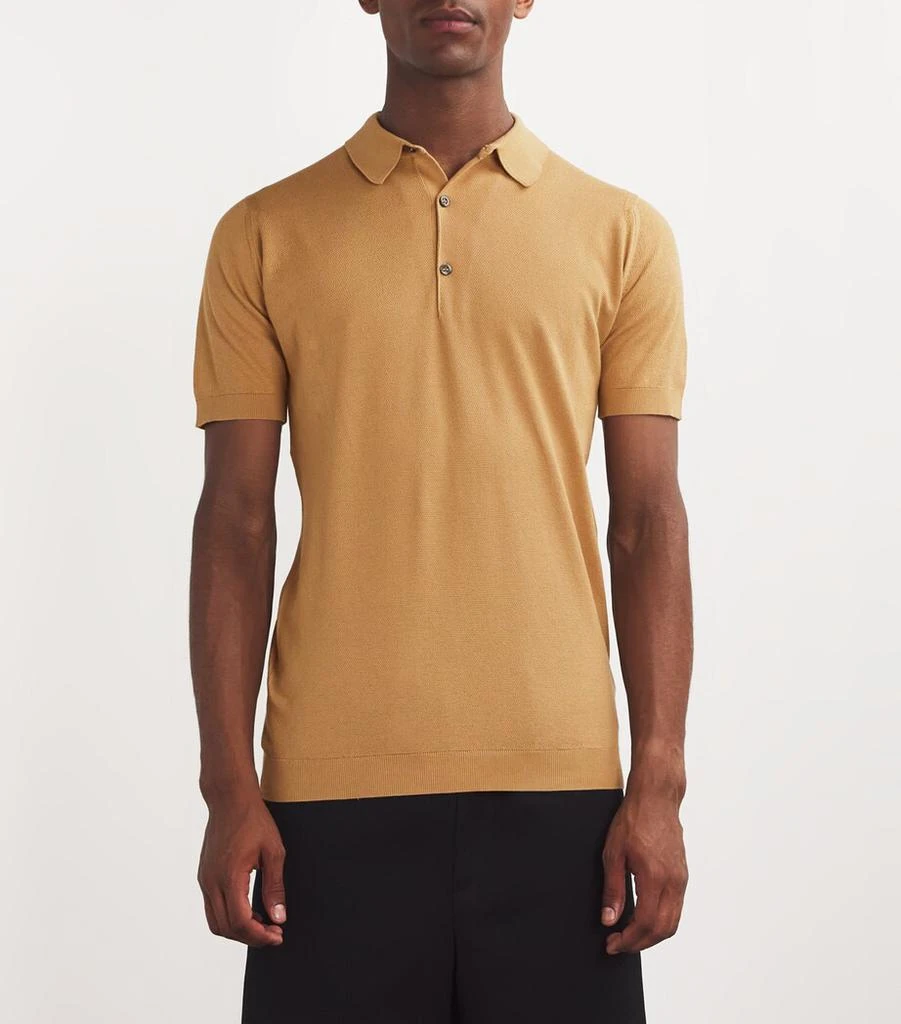 John Smedley Sea Island Cotton Polo Shirt 3