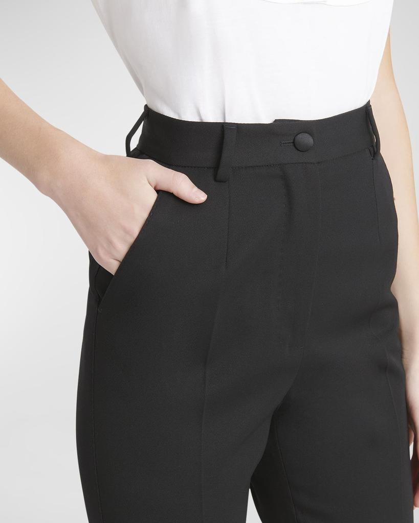 Dolce & Gabbana Lana Straight-Leg Gabardine Pants - Leggings