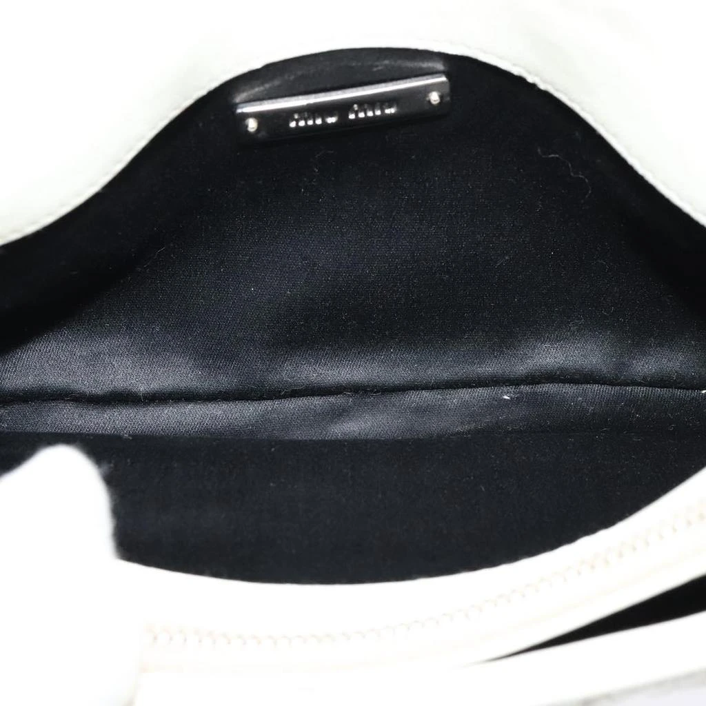 Miu Miu Crystal 2Way Pouch Matelasse Leather Leather Shoulder Bag Bag (Pre-Owned) 5