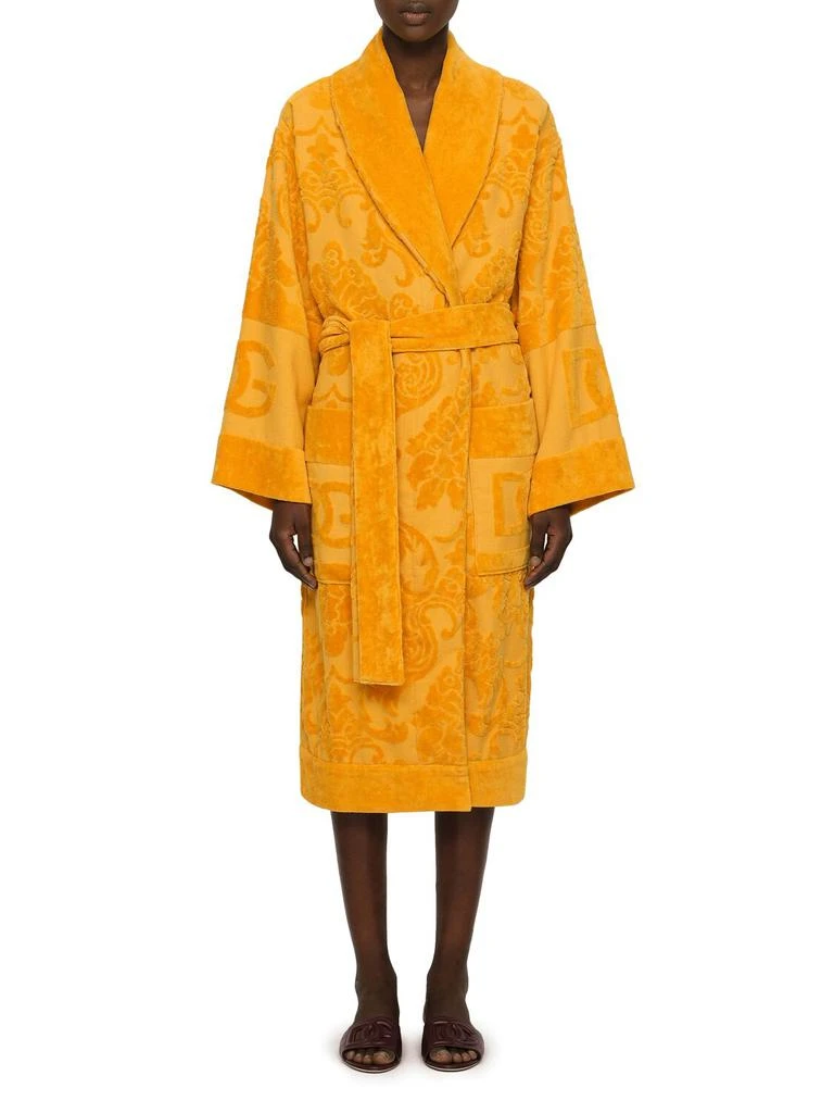 Dolce & Gabbana Cotton Jacquard Bathrobe 2