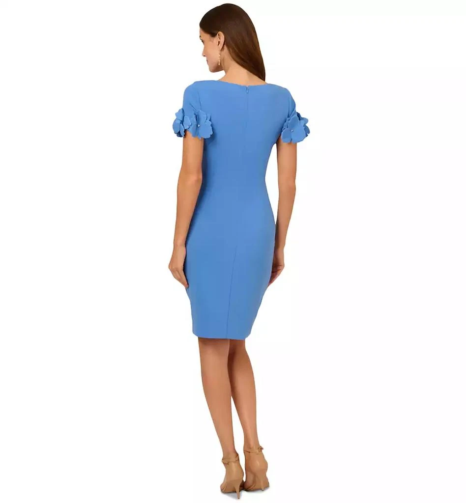 Shop Women's Embellished-Sleeve Crepe Dress on Sale at BeyondStyle