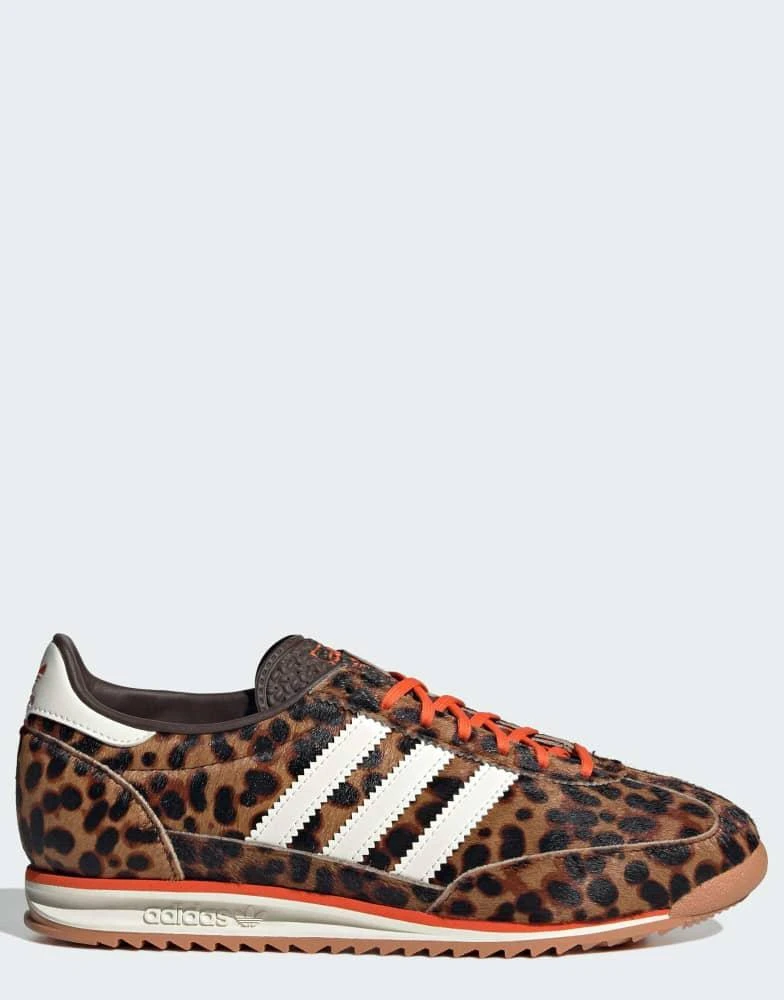 Adidas adidas Originals SL 72 OG trainers in leopard print - BEIGE 1