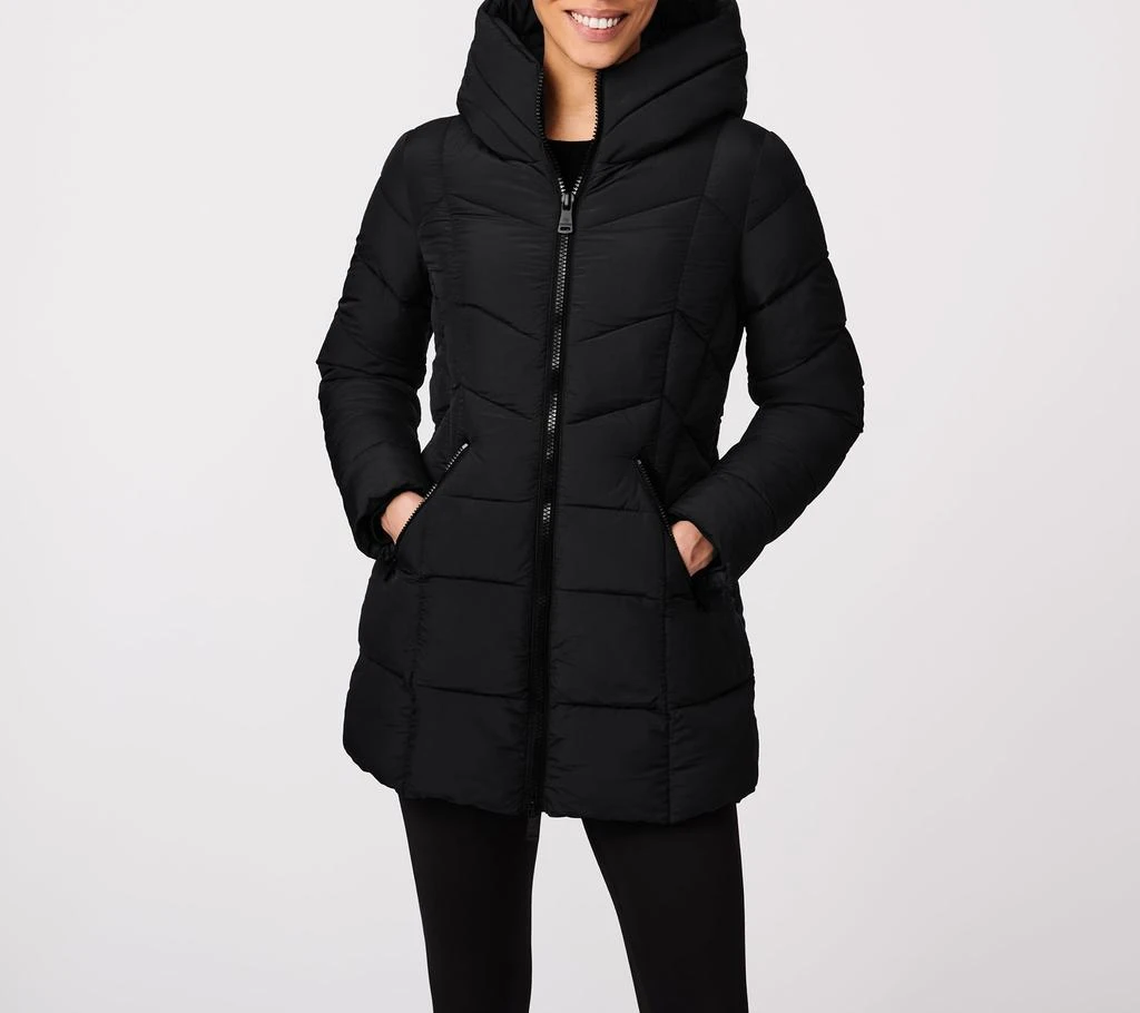 Bernardo Fab Funnel Quilted Puffer Jacket 9