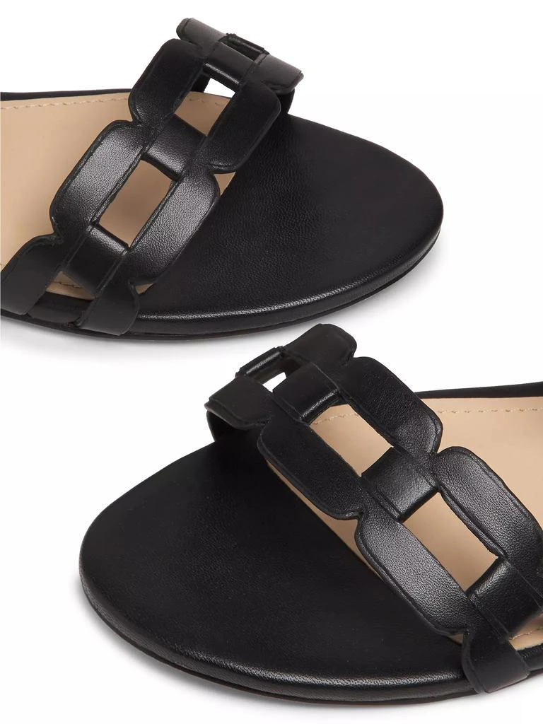 22élevé Chain-Link Metallic Leather Sandals - Sandals - BeyondStyle