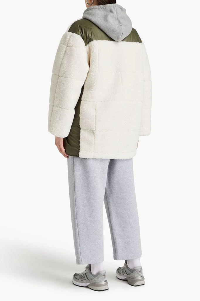FRAME Shell-paneled faux shearling jacket 3