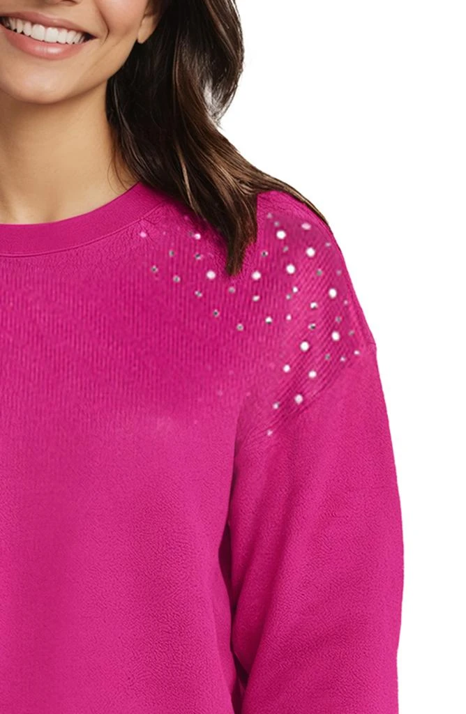 Wildfox Bailey Bejeweled Fleece Sweatshirt 3