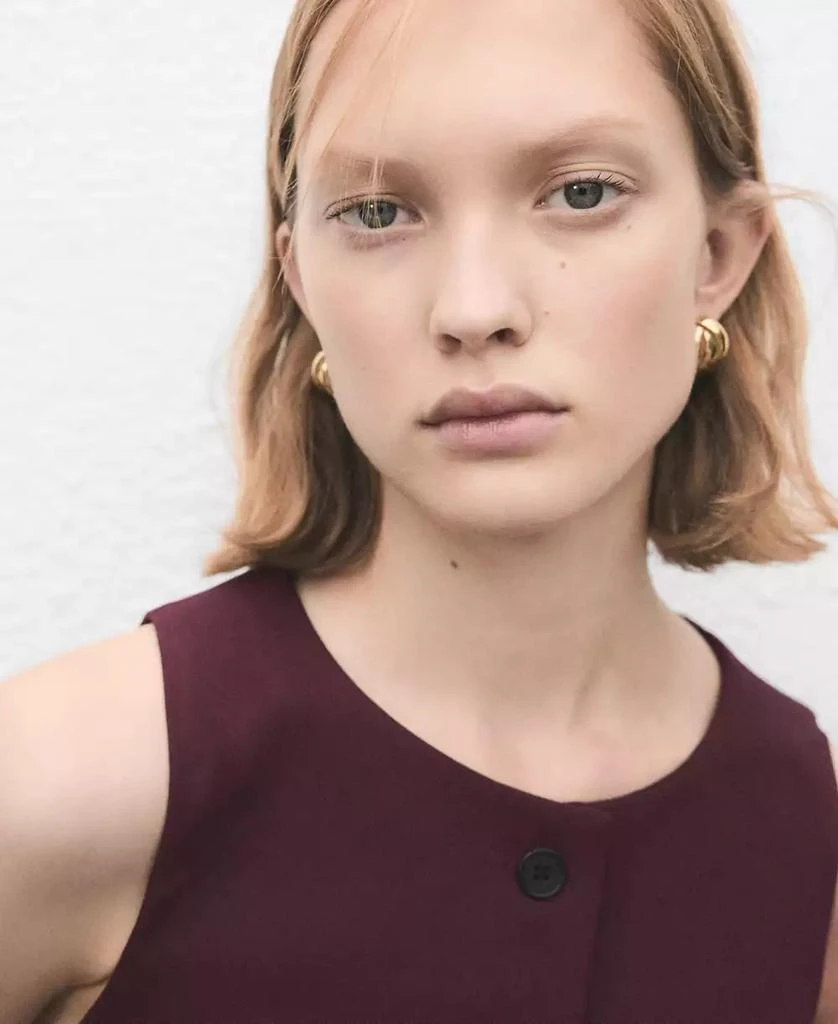 Mango Women's Buttons Suit Vest 3