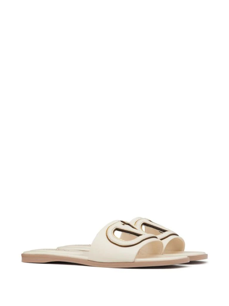 Valentino VLOGO CUT-OUT LEATHER SANDALS 2