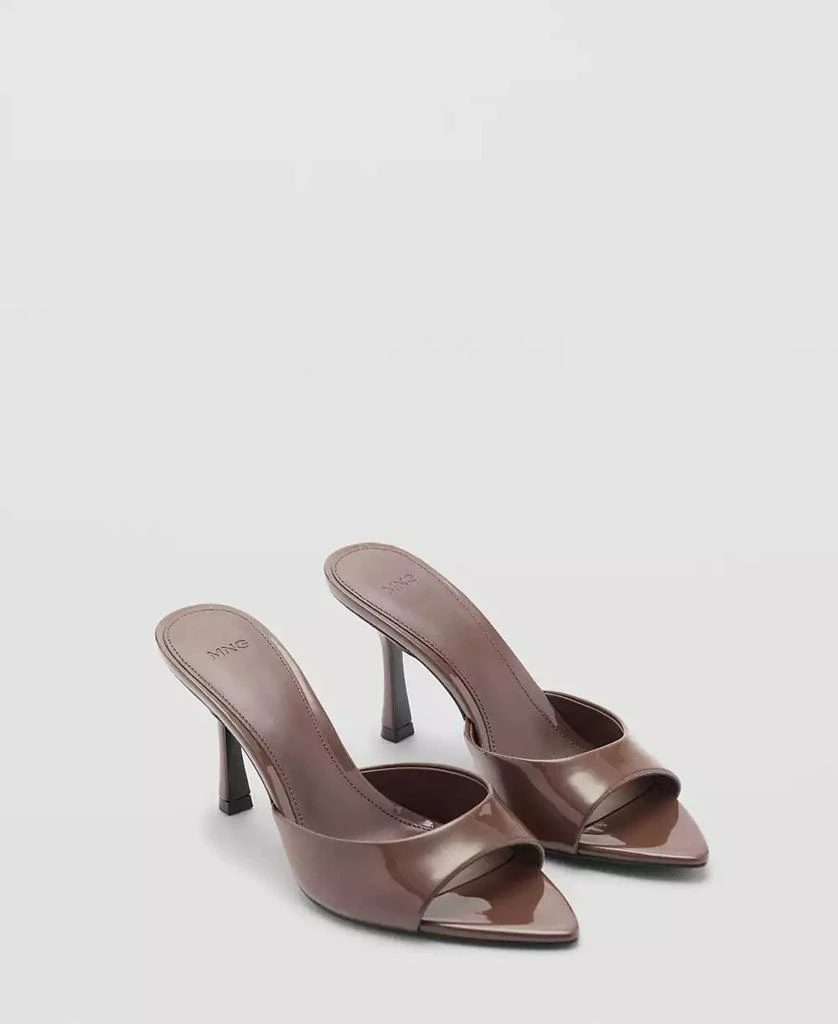 Mango Women's Patent Leather Effect Heeled Sandals 1