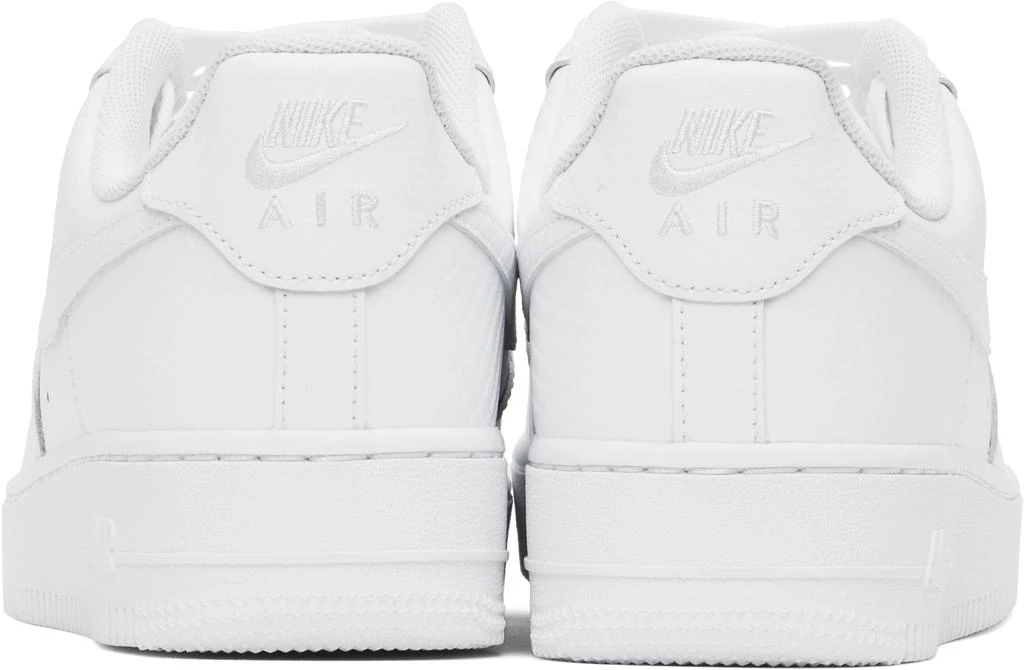 NIKE White Air Force 1 '07 Texture Sneakers 2