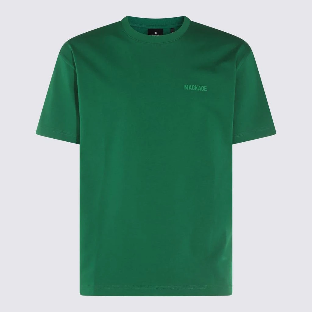 Mackage Mackage Dark Green Cotton T-Shirt 1