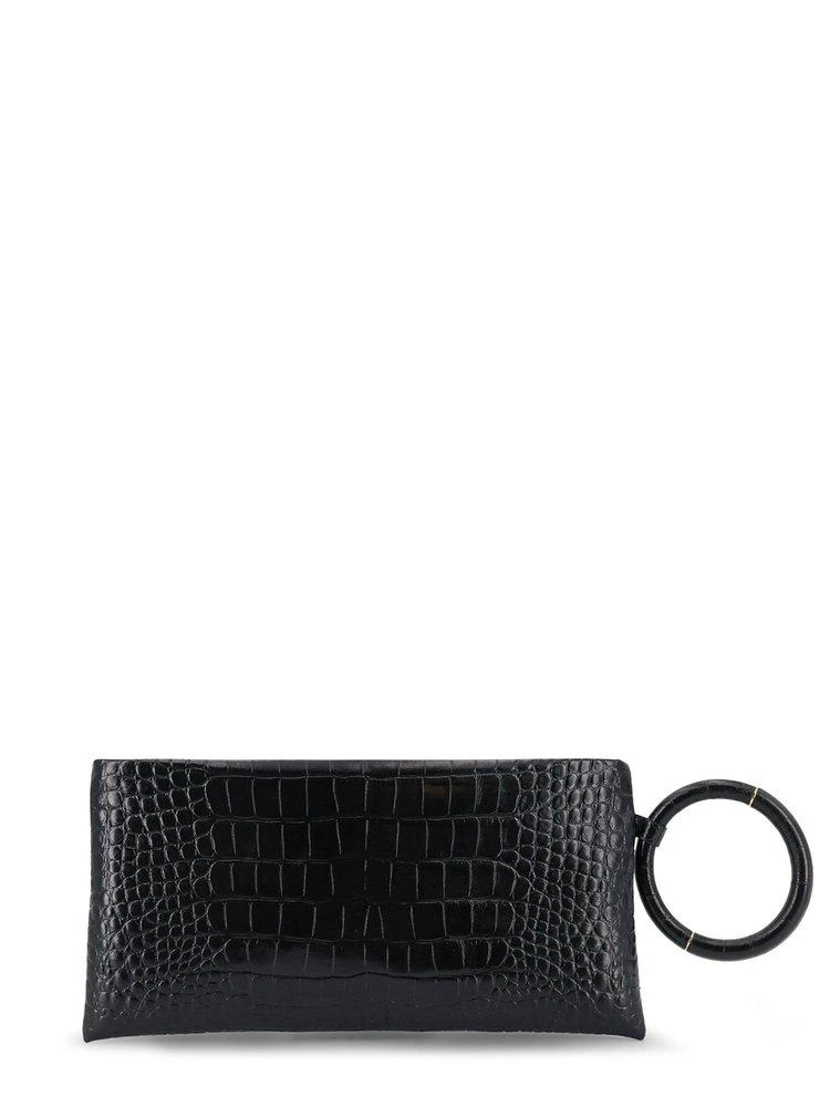 Tom Ford Tom Ford Ring-Handle Textured Wristlet Bag
