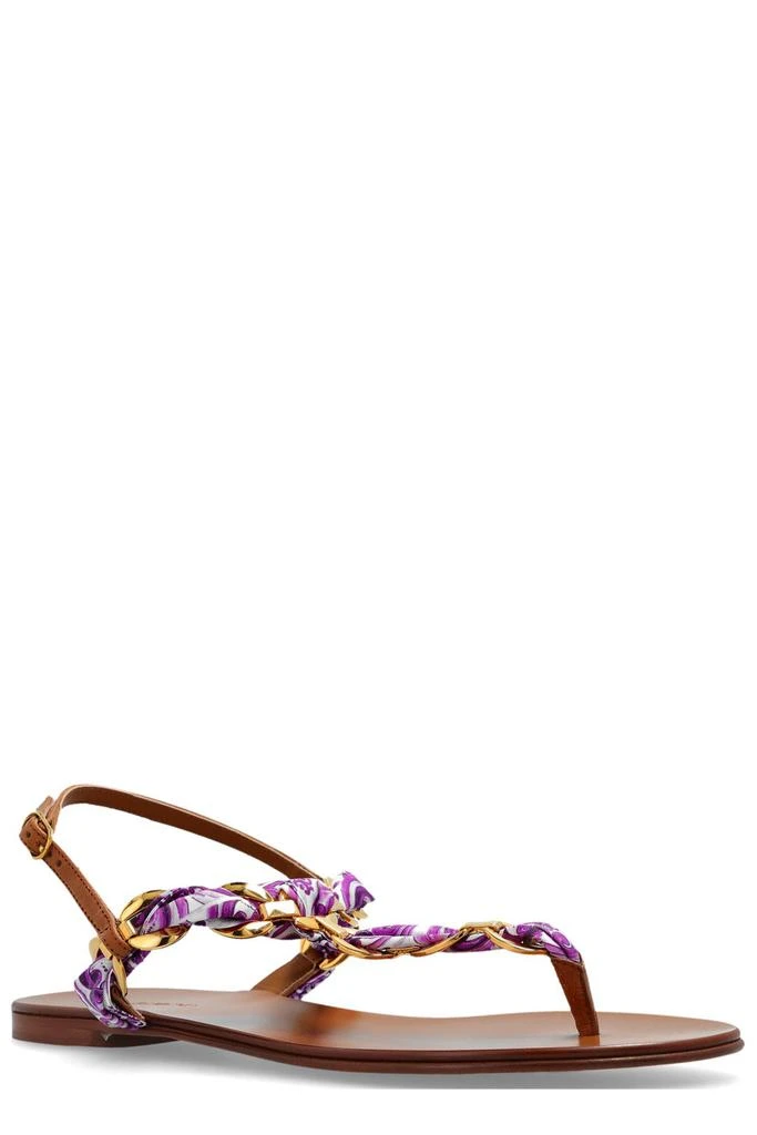 Dolce 
Gabbana Dolce 
Gabbana Majolica Printed Twill Flip-Flops 2