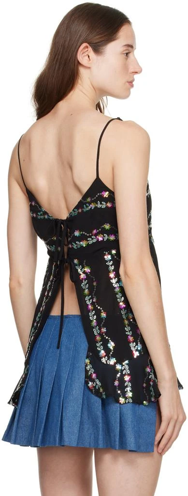 Anna Sui Black Floral Fantasy Camisole 3
