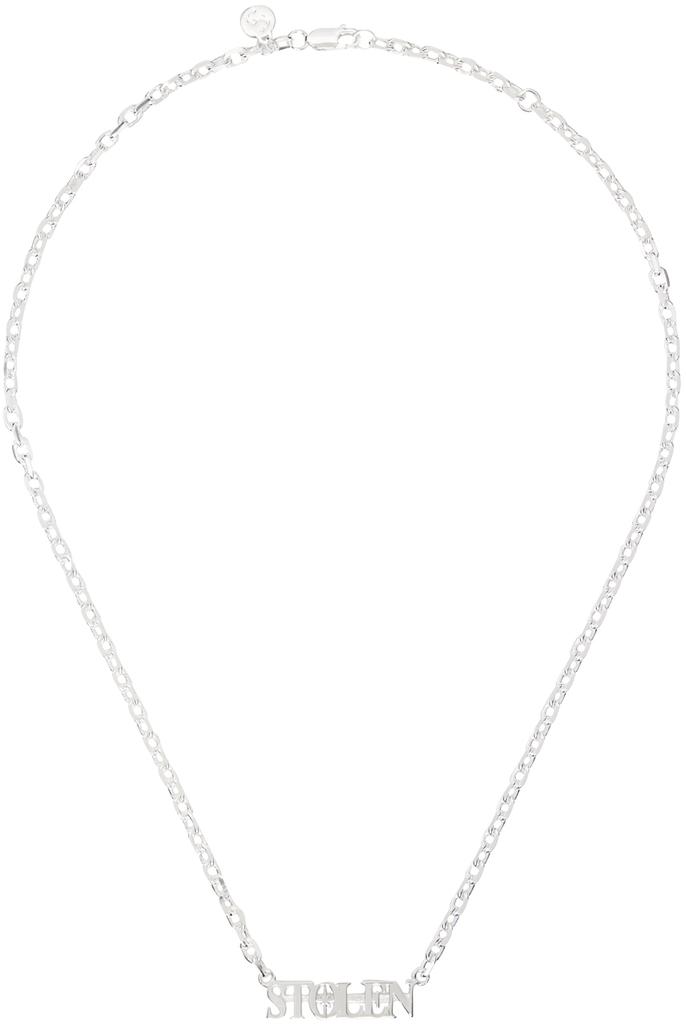 Stolen Girlfriends Club Silver 'Stolen' Necklace