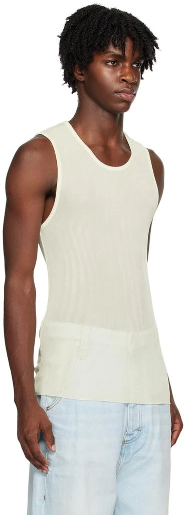 AMI Off-White Long Tank Top 2