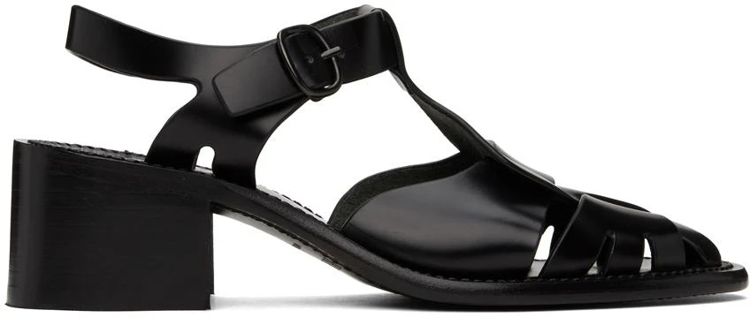 HEREU Black Pesca Heeled Sandals 1