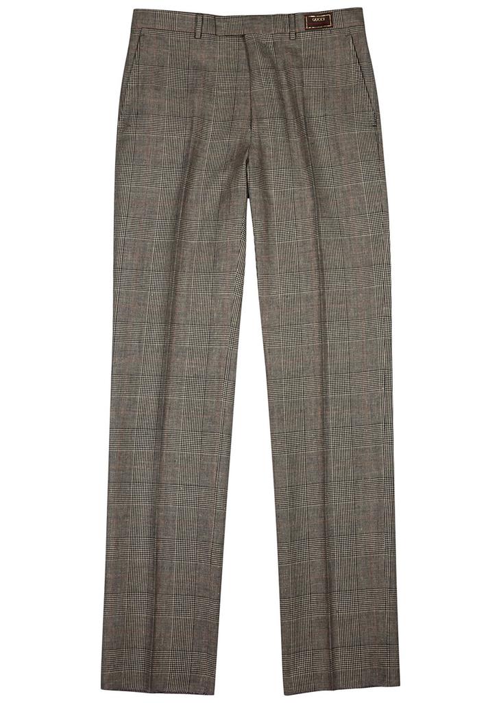パンツ GUCCI Wool crepe trousers Gucci Striped Wool-Blend Crepe Track Pants - Joggers
