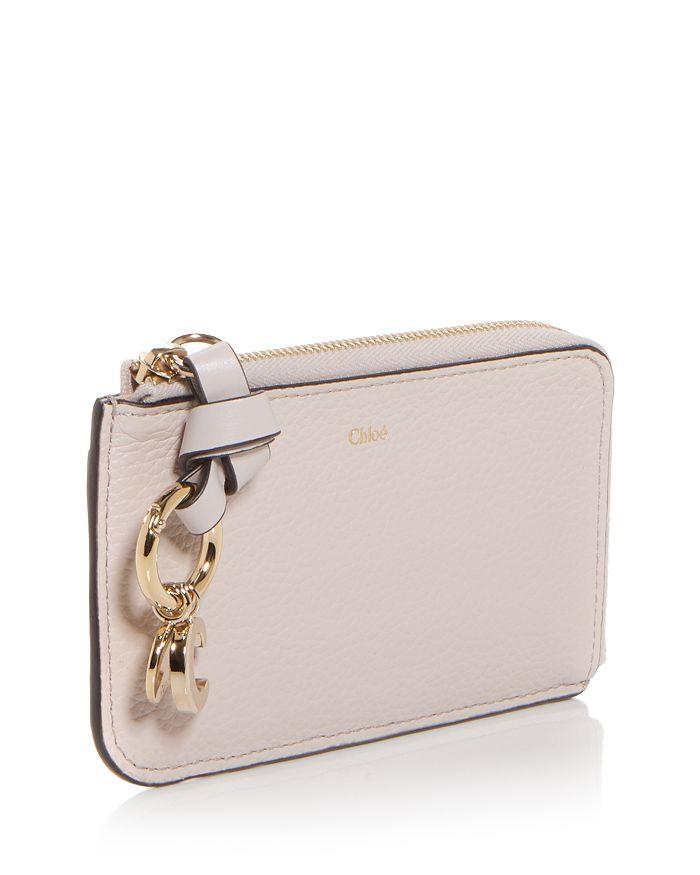 【CHLOE】ALPHABET MINI WALLET Chloé Mini Alphabet Tri Fold In Grained Leather | Chloé US