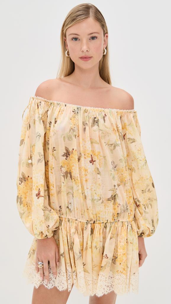 Zimmermann Cascadian Tiered Mini Dress