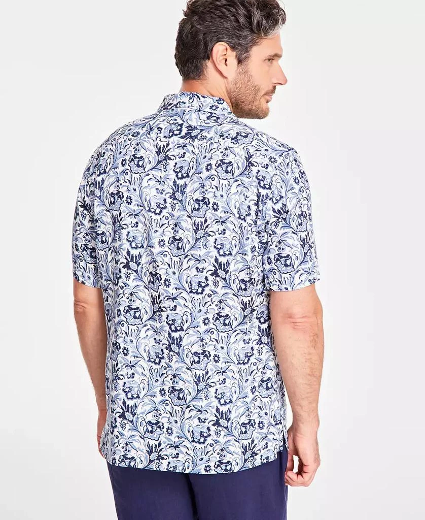 Club Room Men's Floral Silk-Blend Short-Sleeve Button-Down Shirt, Created for Macy's 2